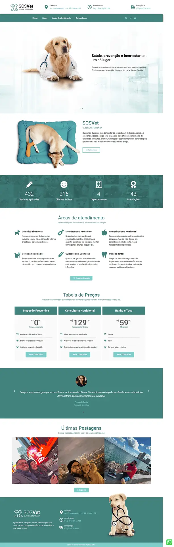 clínica veterinária -pet
